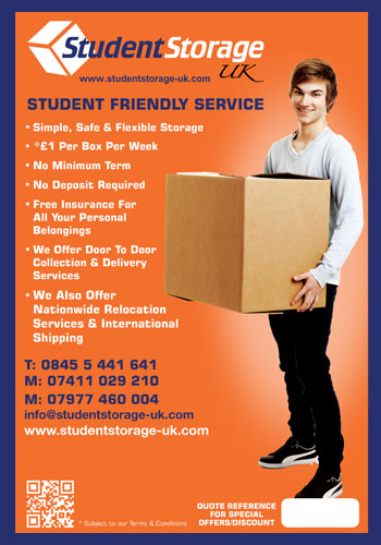 Student Storage UK - No Minimum Terms | No Deposit | From Just £1 per Week!